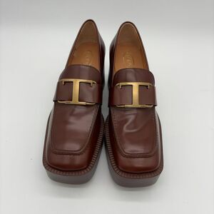 unknown brand Platform Loafers in Leather